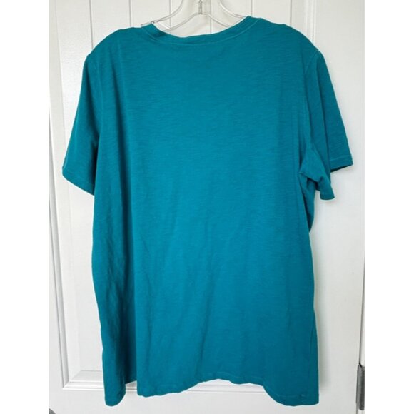 Great Northwest V-Neck Tops Womens Plus 2X Black Teal Short Sleeve T-Shirt Lot - Picture 10 of 14